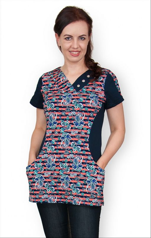 Туника трикотажная с карманами (257-2)