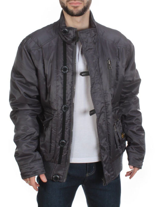 A71 GREY Куртка демисезонная мужская NO NAME (100 гр. синтепон)