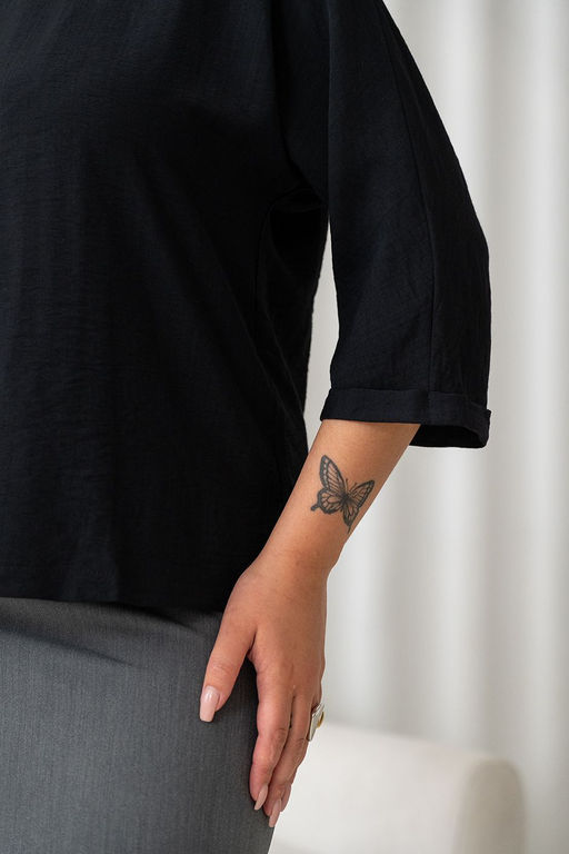 Блузка МД-249л черный