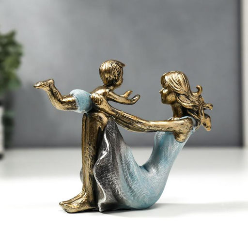 Цена за 2 шт. Фигурка полистоун «Мама с сыном», 9.5×6.5×17 см