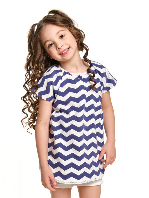 Футболка для девочки UD 1358 т.синий - Mini maxi фото 11