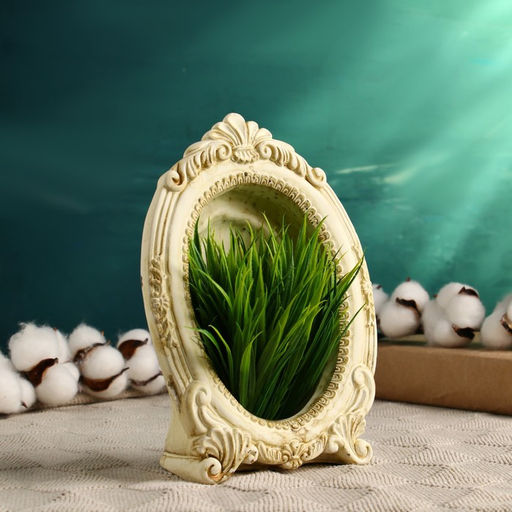 Горшок - фоторамка  "Зеркальце" под старину 14,5х6х20,5см