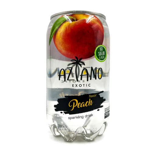 Газированный напиток со вкусом персика Sparkling Aziano (0 ккал), 350 мл Акция
