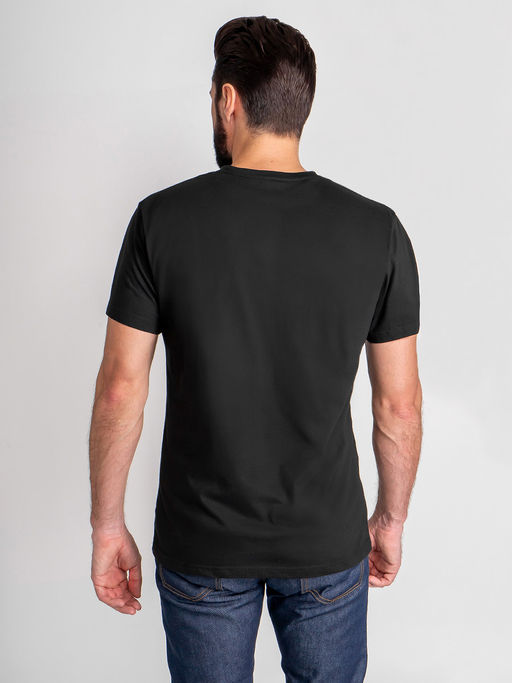 Футболка мужская короткий рукав GREG G145-RD-6012 (чёрный) фото 5