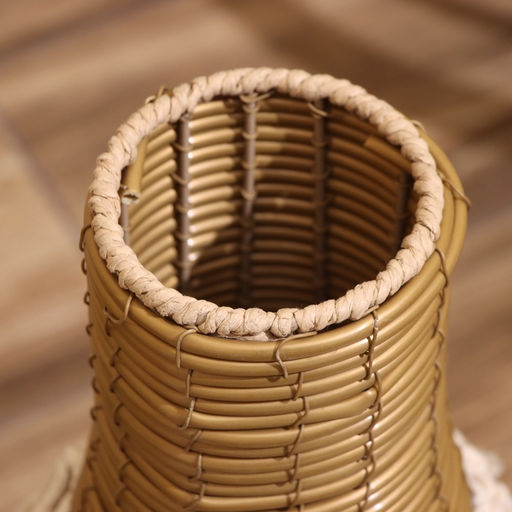 Ваза напольная, 27×27×50 см, плетёная