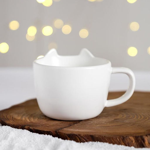 Чайная пара Улыбайся: кружка 200 мл, блюдце 18?11 см, ложка