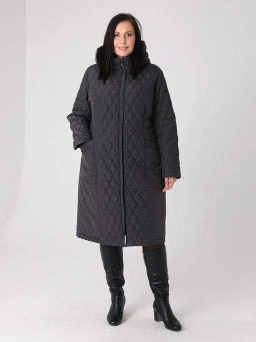 24415 Пальто графитовый - Dizzyway фото 2