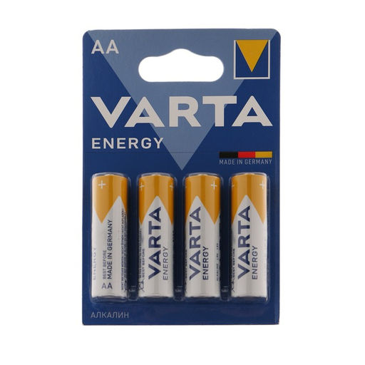 Батарейка алкалиновая Varta Energy, AA, LR6-4BL, 1.5 В, блистер, 4 шт.