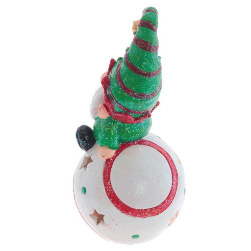 Новинка Фигурка декоративная "Гном" с подсветкой (LR44 2 шт), L10 W9 H18 см, 2в.