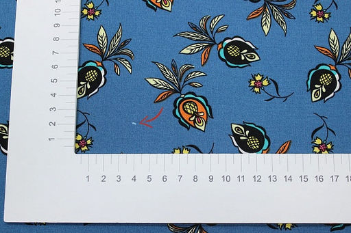 Штапель Ямина цв.насыщенный петроль, СОРТ2, ш.1.45м, вискоза-100%, 100гр/м.кв - Купава фото 14