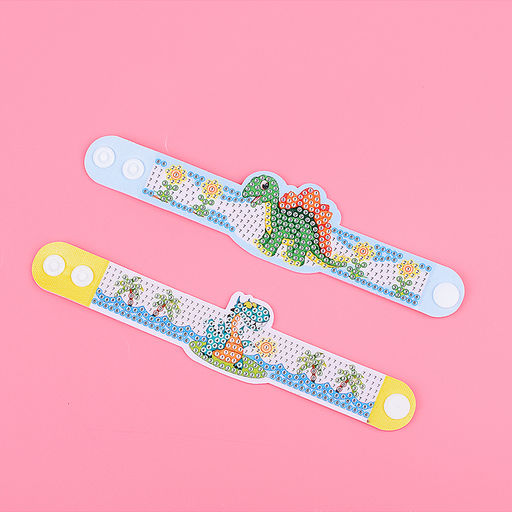 Браслет "Алмазная мозаика. Динозаврик" в коробке