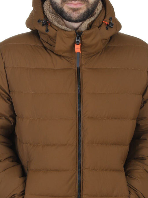 6584 BROWN Куртка мужская зимняя (200 гр. холлофайбер)