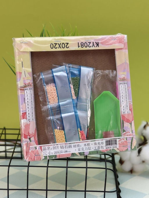 Алмазная мозаика на подрамнике Draw Me! Delicate flower, (20*20 см)