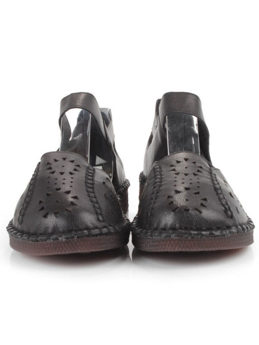 08-5008-1 BLACK Босоножки женские (натуральная кожа)