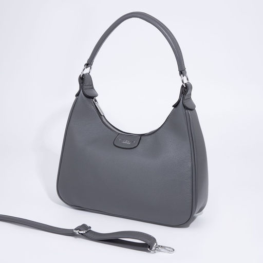 Сумка-багет на молнии, цвет серый - Simaland фото 4