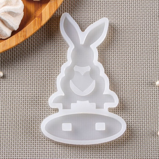 Силиконовый молд Заяц-конструктор, 12?8 см, прозрачный - Simaland фото 2