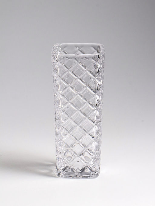 Ваза «Геометрия», диагональ, 15.5×5.5 см, стекло, прозрачная