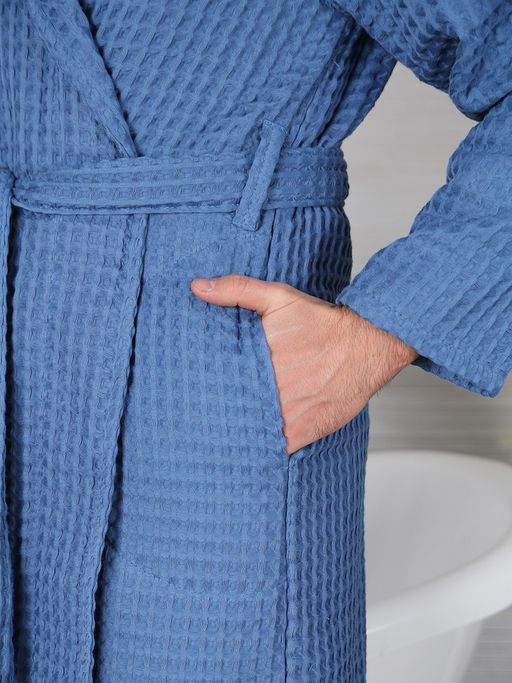 ХАЛАТ ДОМАШНИЙ ШАЛЬ БОХО ВШБ-НЕБ-ГОЛ-503 - Ашматекс фото 3