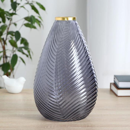 Ваза для цветов «Киркинес», d=5.5 см, 26×15 см, лиловая