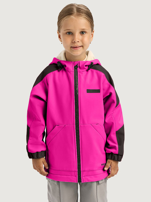Ветровка 4л15226 фуксия/черный