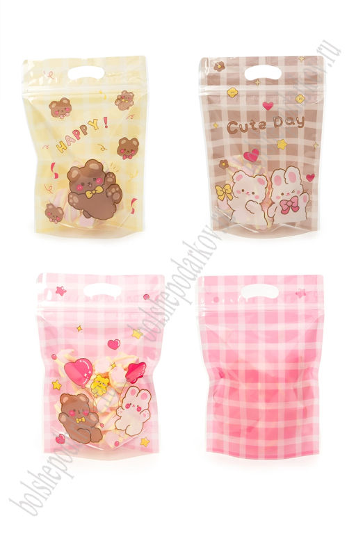 Пакет 15,5*22,5*3,5 см (50 шт) SF-8099, микс №1 - Больше подарков фото 4