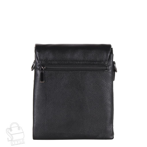 Сумка мужская кожаная 004-3QH black Heanbag