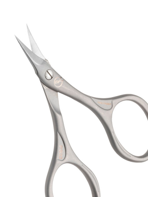 Frau Finger Ножницы маникюрные для ногтей изогнутые / Premium PS 22, матовые, ручная заточка, 9,2 см