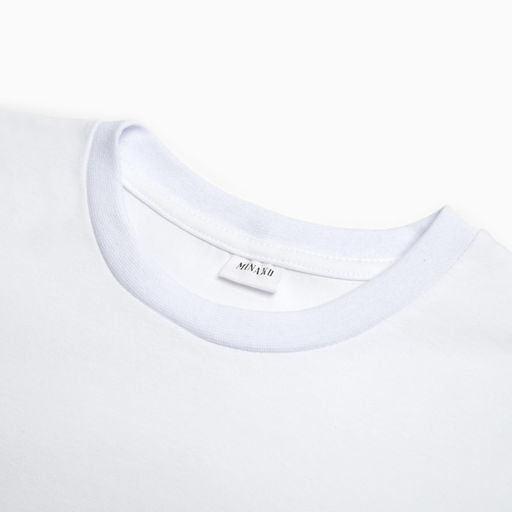 Футболка однотонная женская MINAKU: Basic line, белая, размер 48