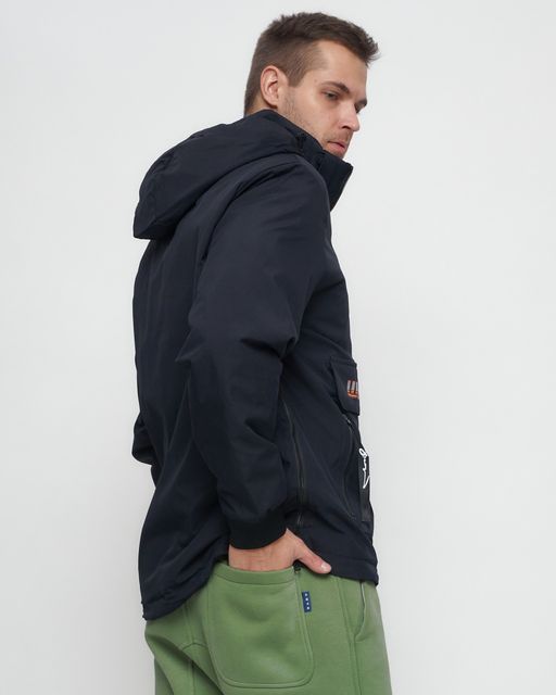 Куртка-анорак спортивная мужская темно-синего цвета 88620TS - Wonderrman фото 9