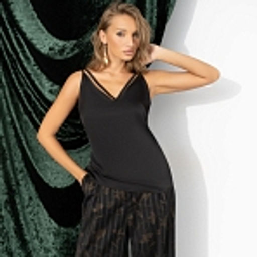 Топ шёлковый, Создана для поцелуев (чёрный)