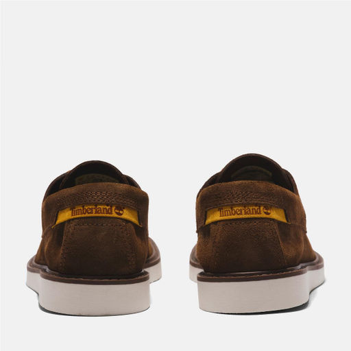Мужские мокасины Timberland Newmarket Boat Shoe Leather коричневые  фото 4