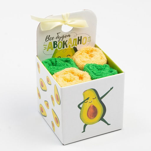 Набор махровых полотенец Всё будет авокадно 30х30 см - 4 шт, 100% хлопок 340 гр/м2 - Этель фото 5