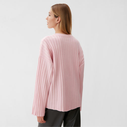 Джемпер женский вязаный MINAKU: Knitwear collection, розовый, размер 42-44