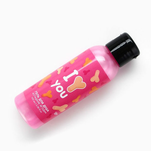 Цена за 2 шт. Гель для душа I Love you, 100 мл, аромат сладких ягод, 18+, Чистое счастье фото 3