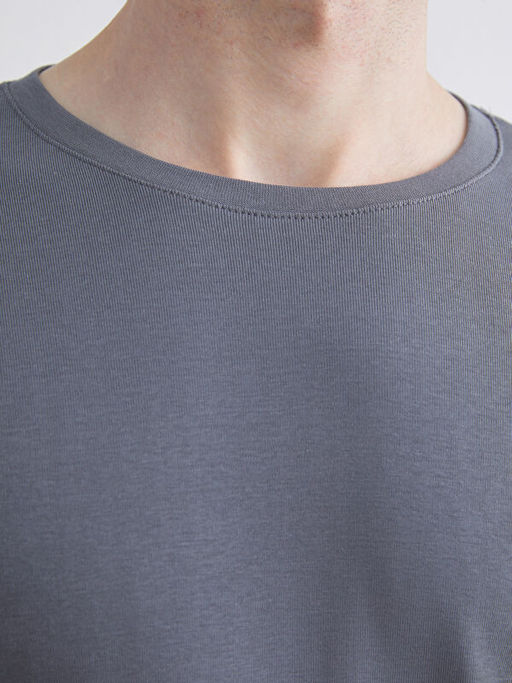 Bisiklet Yaka Basic Uzun Kollu Erkek Ti??rt