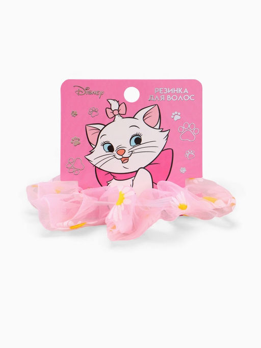 Цена за 2 шт. Резинка для волос «Ромашка» розовая, Коты аристократы