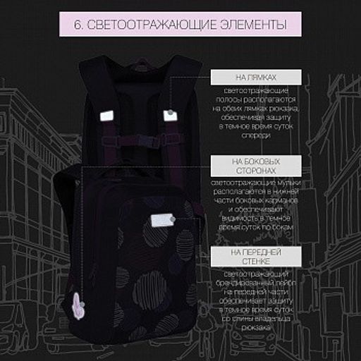 RG-066-2 Рюкзак школьный - Grizzly фото 9