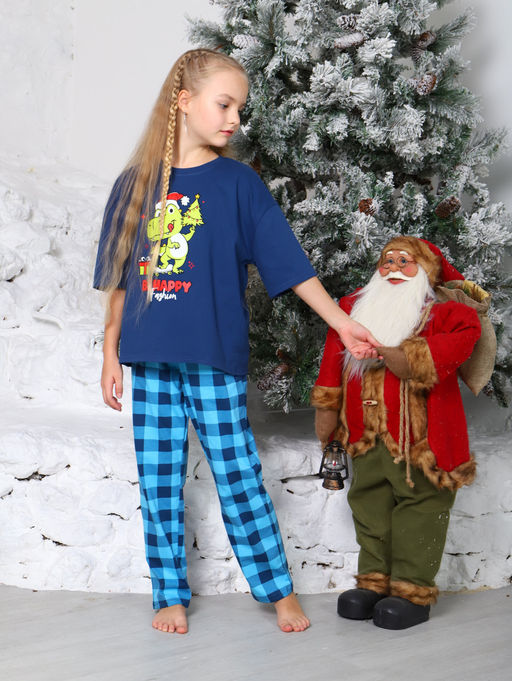 ДК014 Домашний костюм Динго (индиго) - Милаша фото 8