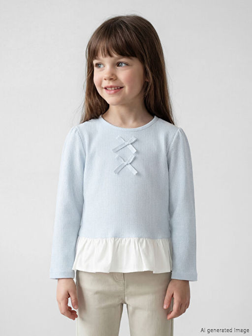 Fiyonk Detayl? K?z ?ocuk Ti??rt