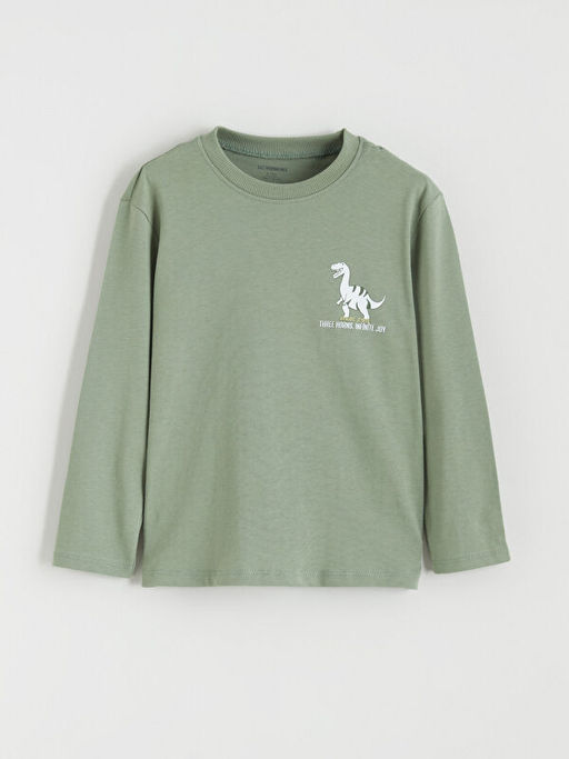 Dinozor Bask?l? Erkek ?ocuk Ti??rt