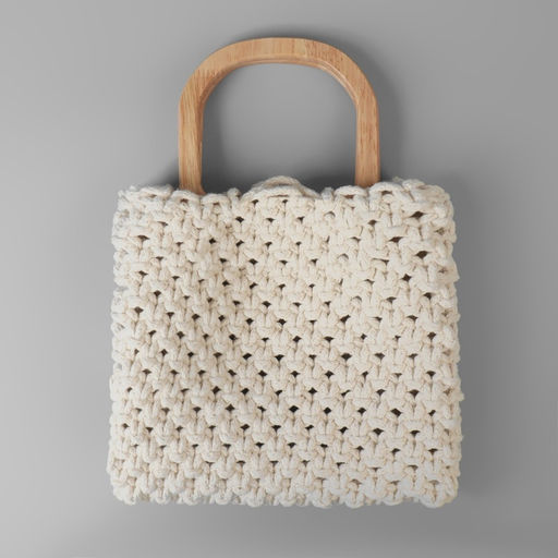 Ручки для сумки деревянные, 12×12.9 см, 2 шт., бежевые