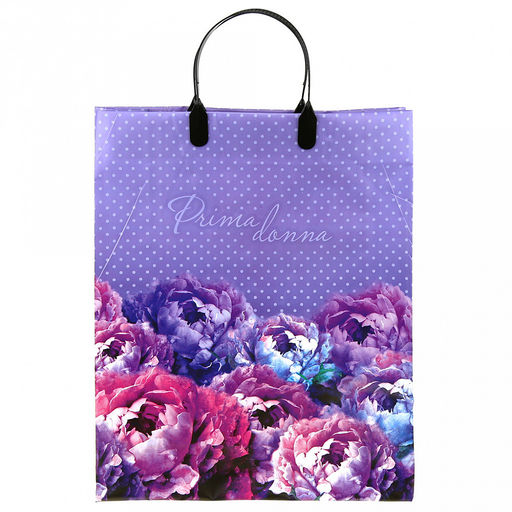 Пакет подарочный мягкий пластик с пластиковой ручкой 30х40см Примадонна, 150 мкм, ламинированный (Россия) - Домашняя мода фото 2