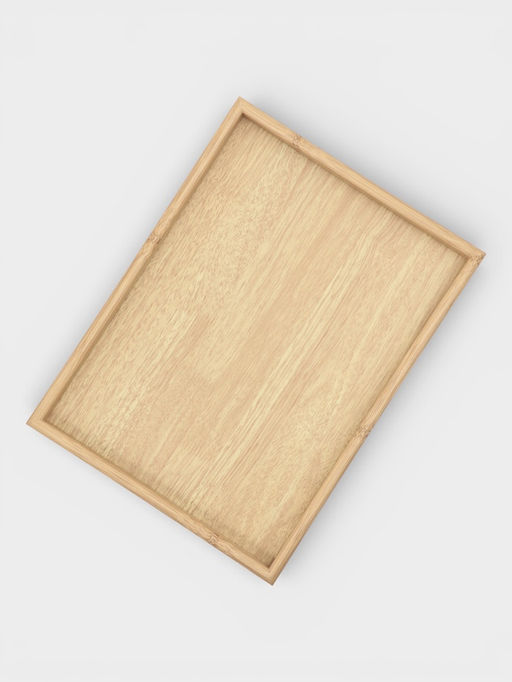 Подносы Доляна, набор 3 шт., 40×30 см, 35×25 см, 30×20 см, дерево, бежевые