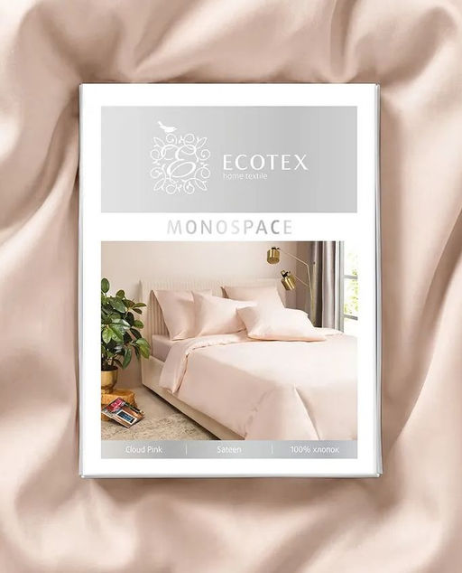 Постельное белье Моноспейс 2сп Max + 4 наволочки, пудровый - Ecotex фото 13