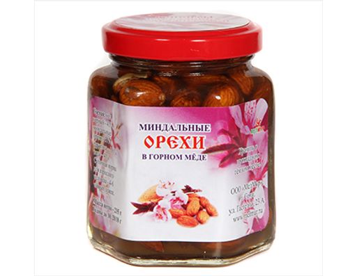 Миндаль в горном меде,235 гр