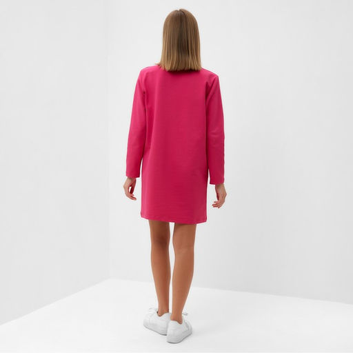 Платье женское короткое MINAKU: Casual Collections, розовое, размер 46