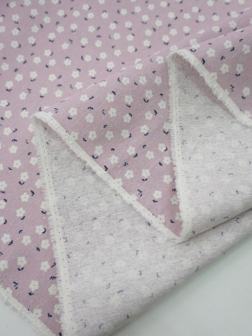 Теплый хлопок Дюймовочка цв.сиренево-розовый, СОРТ2, ш.1.45м, хлопок-100%, 150гр/м.кв - Купава фото 4