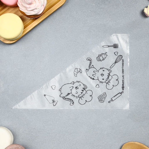 Кондитерские мешки «Котики» 35×20 см, 50 шт.