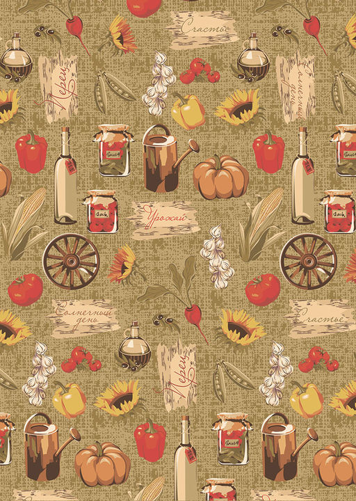 Ткань для пэчворка УДАЧНЫЙ УРОЖАЙ 112 см 100% хлопок ( в метрах )