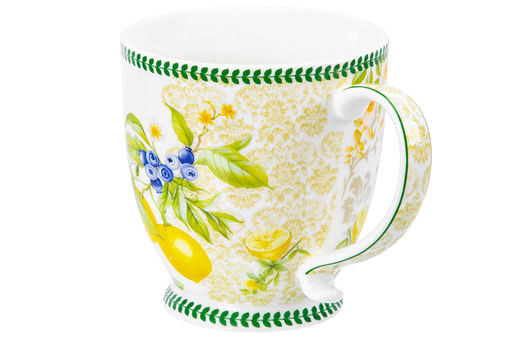 Кружка 450 мл 13,5*10*10,5 см Лимоны на ножке, NEW BONE CHINA - Elan gallery фото 12